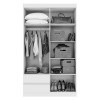 Guarda Roupa Zeus 04 Portas Rovere Naturale