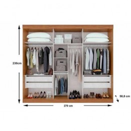 Guarda-Roupa Speciale 03 Portas c/ Espelho